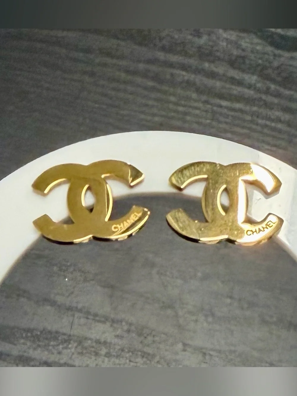 Gold Letter Earrings